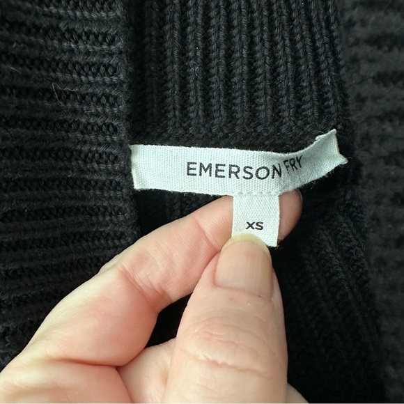 EMERSON FRY Rib Knit Sweater Back Organic Dress SZ XS - Picture 5 of 9